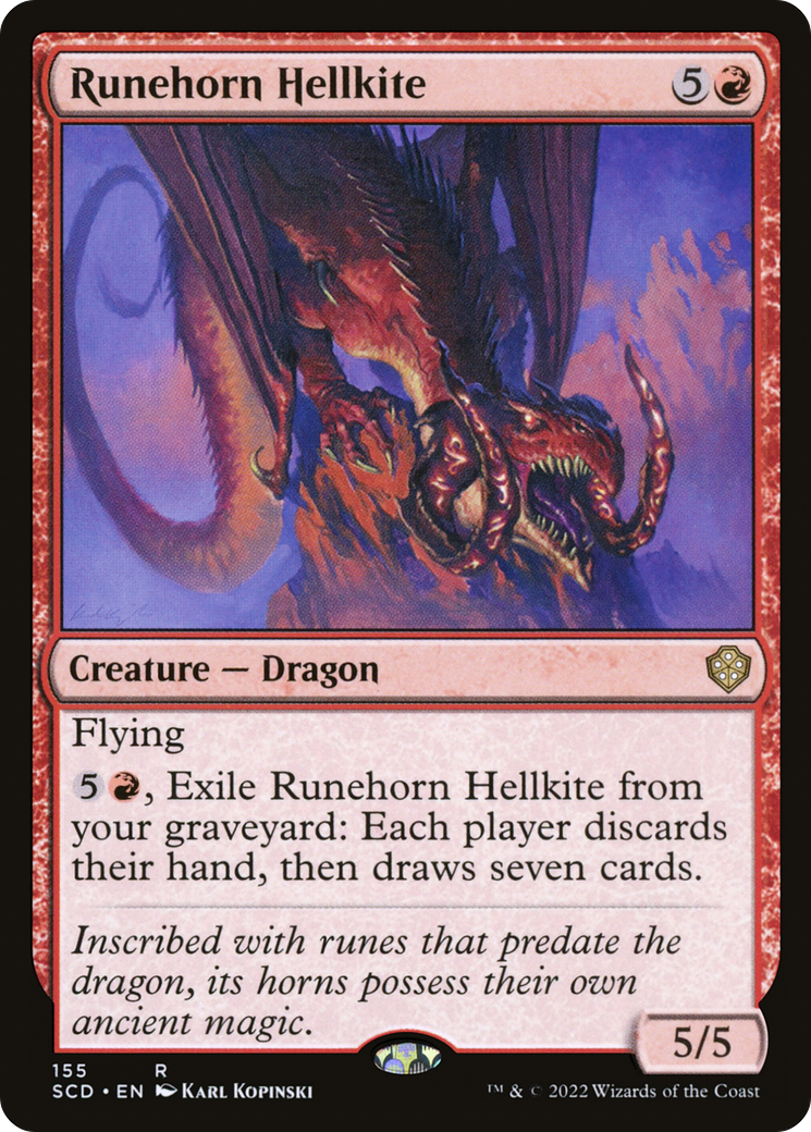 Runehorn Hellkite [Starter Commander Decks] | Spectrum Games