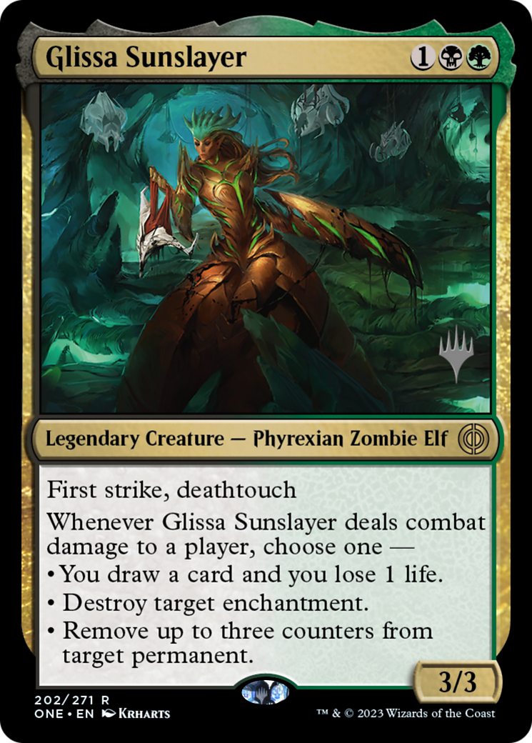 Glissa Sunslayer (Promo Pack) [Phyrexia: All Will Be One Promos] | Spectrum Games