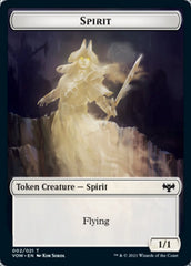 Spirit (002) // Copy Double-sided Token [Innistrad: Crimson Vow Tokens] | Spectrum Games