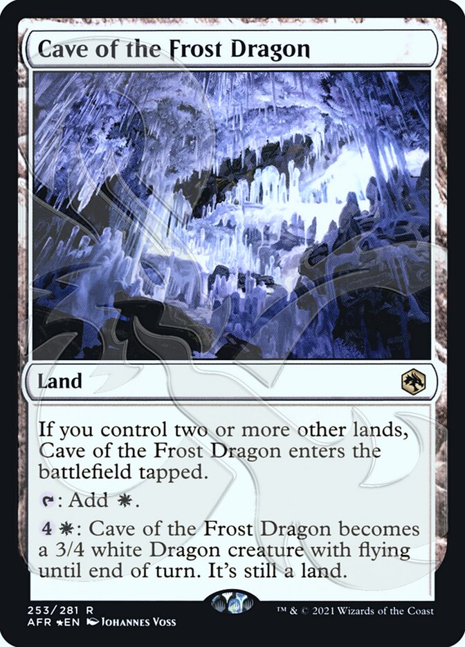 Cave of the Frost Dragon (Ampersand Promo) [Dungeons & Dragons: Adventures in the Forgotten Realms Promos] | Spectrum Games