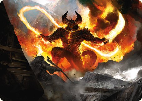 The Balrog, Flame of Udun Art Card [The Lord of the Rings: Tales of Middle-earth Art Series] | Spectrum Games