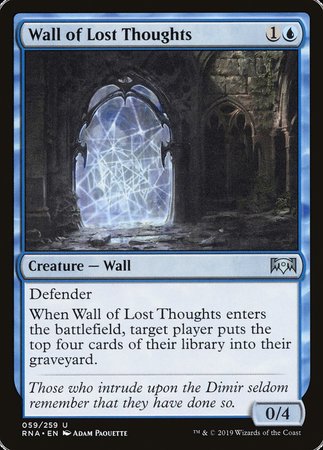 Wall of Lost Thoughts [Ravnica Allegiance] | Spectrum Games