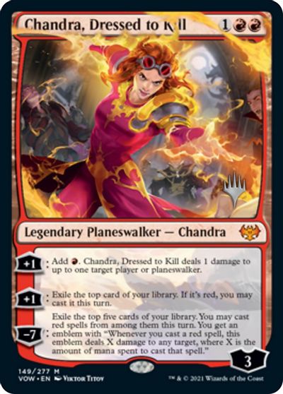 Chandra, Dressed to Kill (Promo Pack) [Innistrad: Crimson Vow Promos] | Spectrum Games