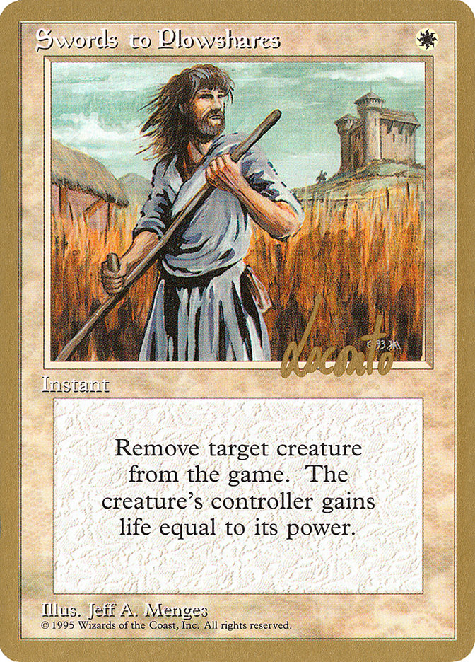 Swords to Plowshares (Michael Loconto) [Pro Tour Collector Set] | Spectrum Games