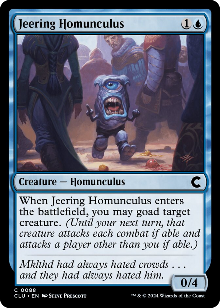 Jeering Homunculus [Ravnica: Clue Edition] | Spectrum Games