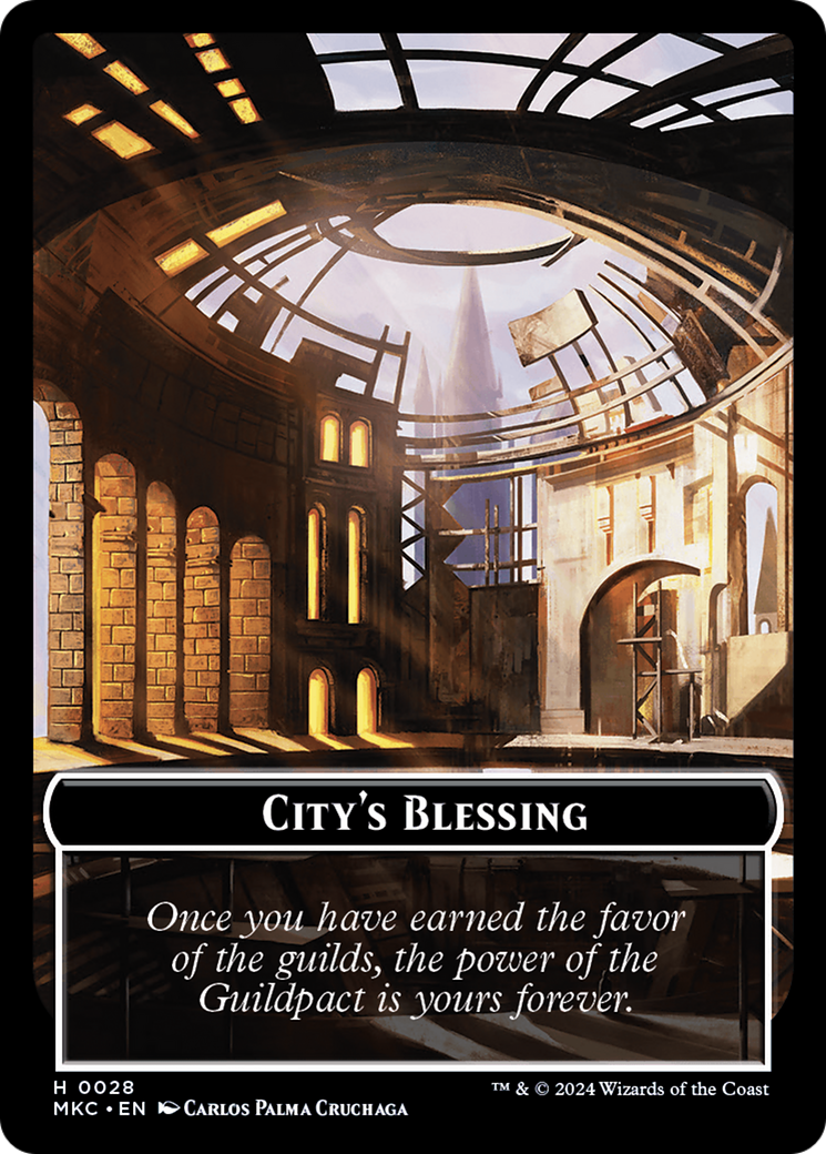 City's Blessing // Human Soldier Double-Sided Token [Murders at Karlov Manor Commander Tokens] | Spectrum Games