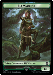 Elf Warrior // Insect Double Sided Token [The Lord of the Rings: Tales of Middle-Earth Commander Tokens] | Spectrum Games