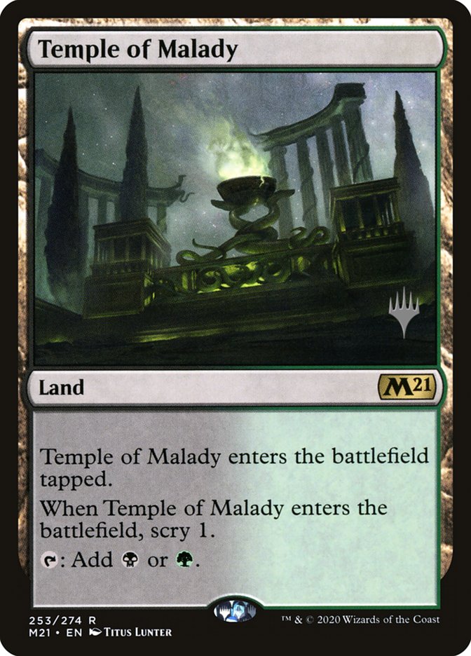 Temple of Malady (Promo Pack) [Core Set 2021 Promos] | Spectrum Games