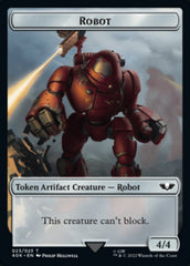 Astartes Warrior // Robot Double-sided Token (Surge Foil) [Universes Beyond: Warhammer 40,000 Tokens] | Spectrum Games