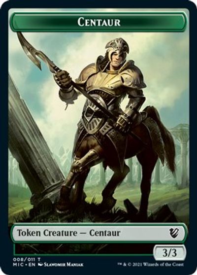 Centaur // Wolf Double-sided Token [Innistrad: Midnight Hunt Commander] | Spectrum Games