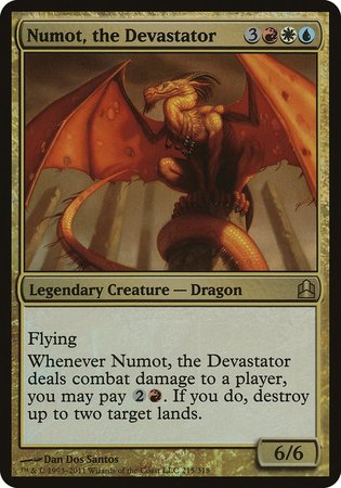 Numot, the Devastator (Oversized) [Commander 2011 Oversized] | Spectrum Games