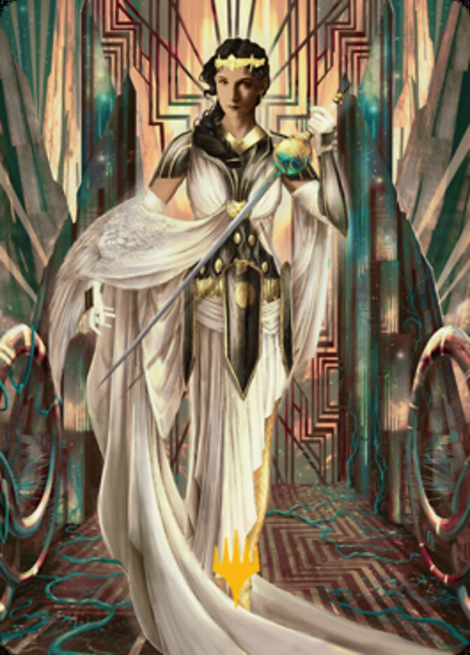 Elspeth Resplendent 2 Art Card (Gold-Stamped Signature) [Streets of New Capenna Art Series] | Spectrum Games