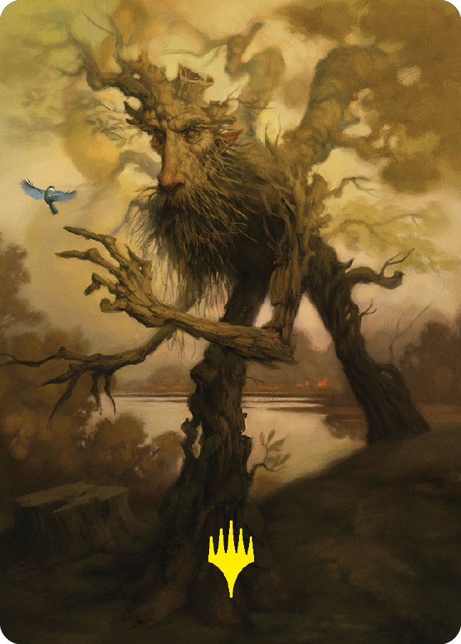 Treefolk Token Art Card (Gold-Stamped Signature) [The Lord of the Rings: Tales of Middle-earth Art Series] | Spectrum Games