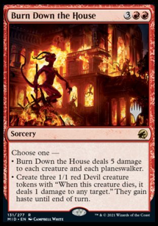 Burn Down the House (Promo Pack) [Innistrad: Midnight Hunt Promos] | Spectrum Games