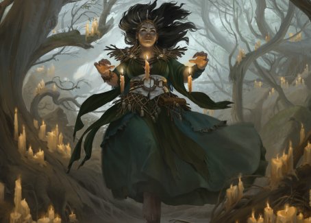 Candlegrove Witch 1 Art Card [Innistrad: Midnight Hunt Art Series] | Spectrum Games