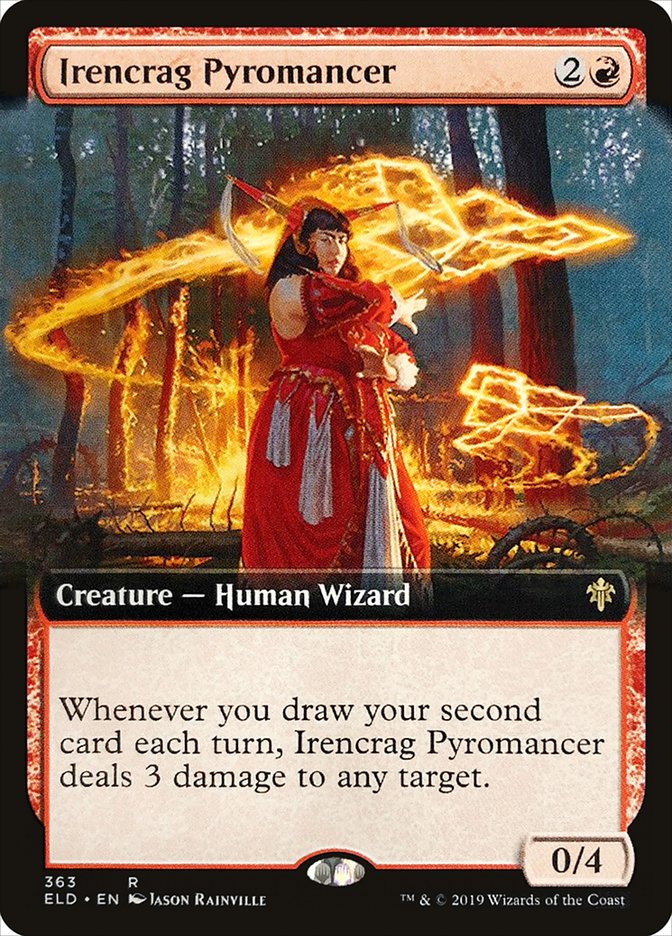 Irencrag Pyromancer (Extended Art) [Throne of Eldraine] | Spectrum Games