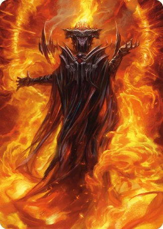 Sauron, the Dark Lord Art Card [The Lord of the Rings: Tales of Middle-earth Art Series] | Spectrum Games
