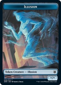 Illusion // Plant Double-sided Token [Zendikar Rising Tokens] | Spectrum Games