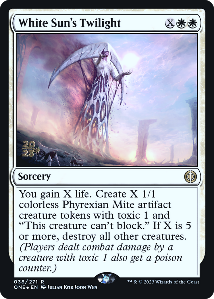 White Sun's Twilight [Phyrexia: All Will Be One Prerelease Promos] | Spectrum Games