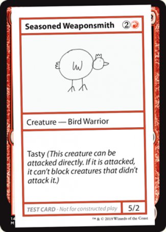 Seasoned Weaponsmith (2021 Edition) [Mystery Booster Playtest Cards] | Spectrum Games