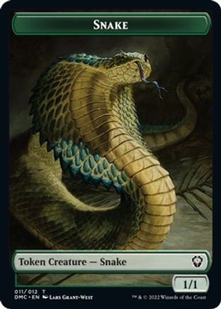 Snake // Hydra Double-sided Token [Dominaria United Commander Tokens] | Spectrum Games