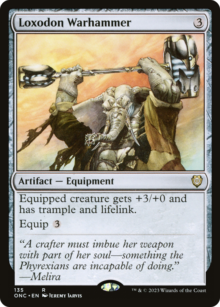 Loxodon Warhammer [Phyrexia: All Will Be One Commander] | Spectrum Games
