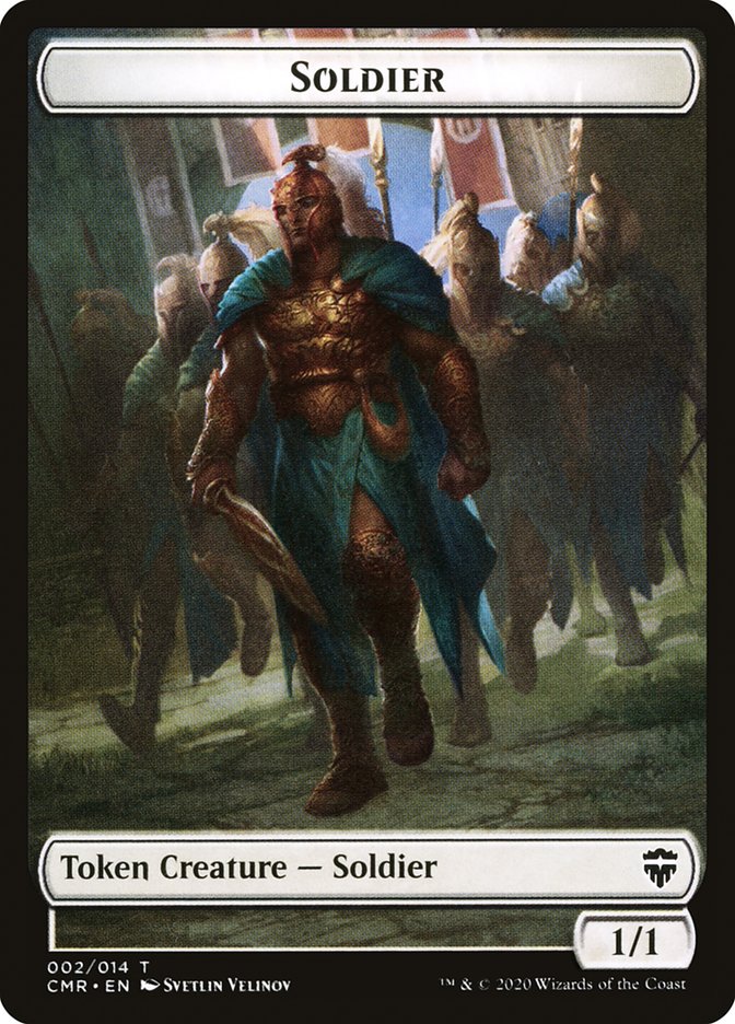 Soldier Token // The Monarch Token [Commander Legends Tokens] | Spectrum Games
