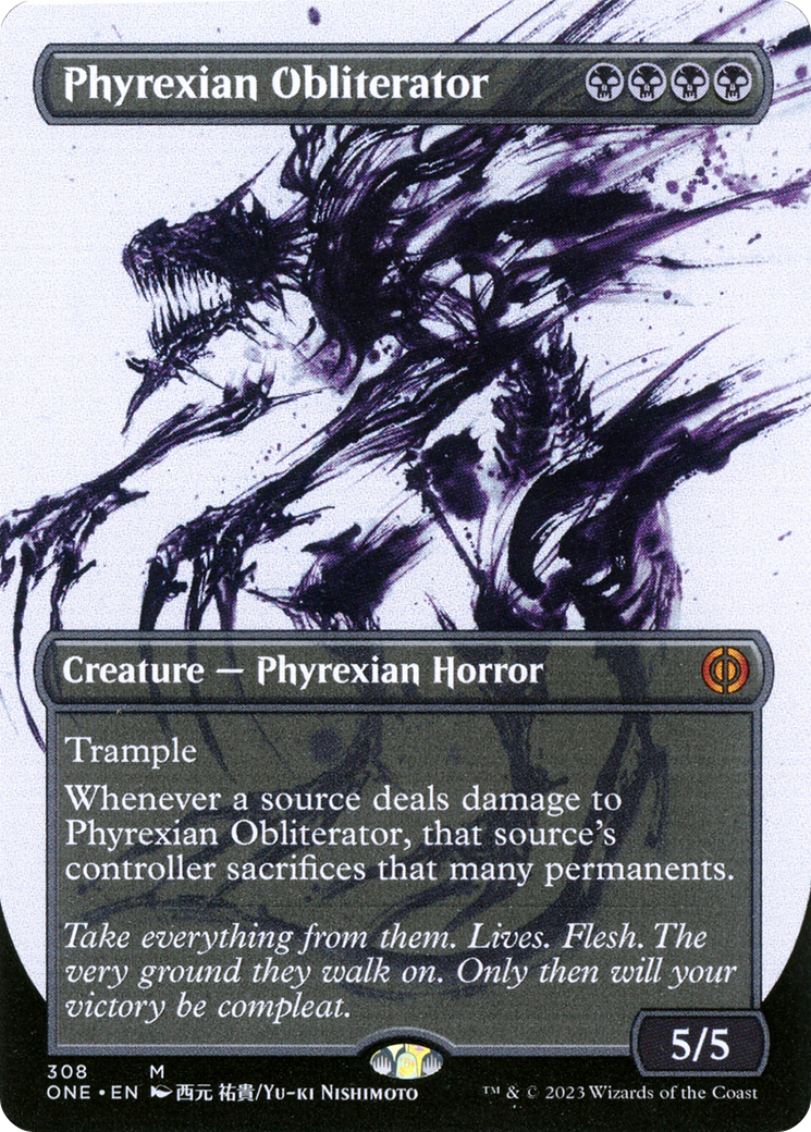 Phyrexian Obliterator (Borderless Ichor) [Phyrexia: All Will Be One] | Spectrum Games