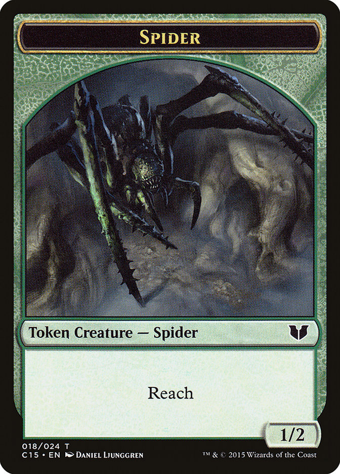 Bear // Spider Double-Sided Token [Commander 2015 Tokens] | Spectrum Games