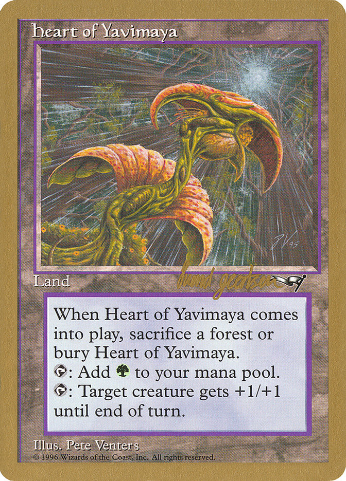 Heart of Yavimaya (Svend Geertsen) [World Championship Decks 1997] | Spectrum Games