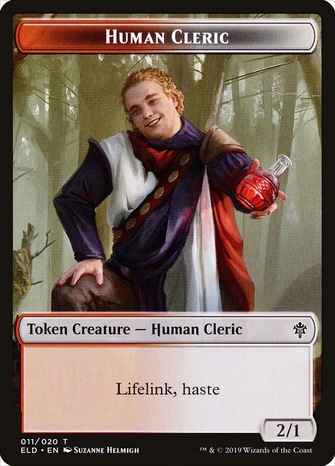 Human Cleric [Throne of Eldraine Tokens] | Spectrum Games