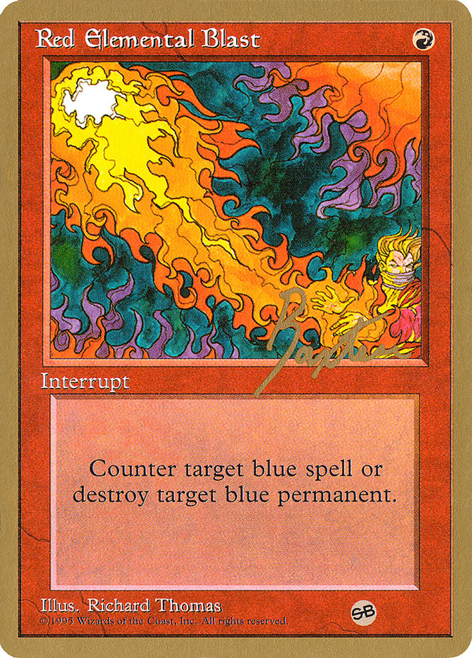 Red Elemental Blast (George Baxter) (SB) [Pro Tour Collector Set] | Spectrum Games