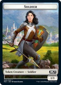 Soldier // Weird Double-sided Token [Core Set 2021 Tokens] | Spectrum Games