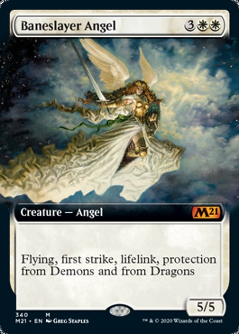 Baneslayer Angel (Extended Art) [Core Set 2021] | Spectrum Games