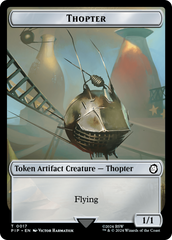 Thopter // Junk Double-Sided Token [Fallout Tokens] | Spectrum Games