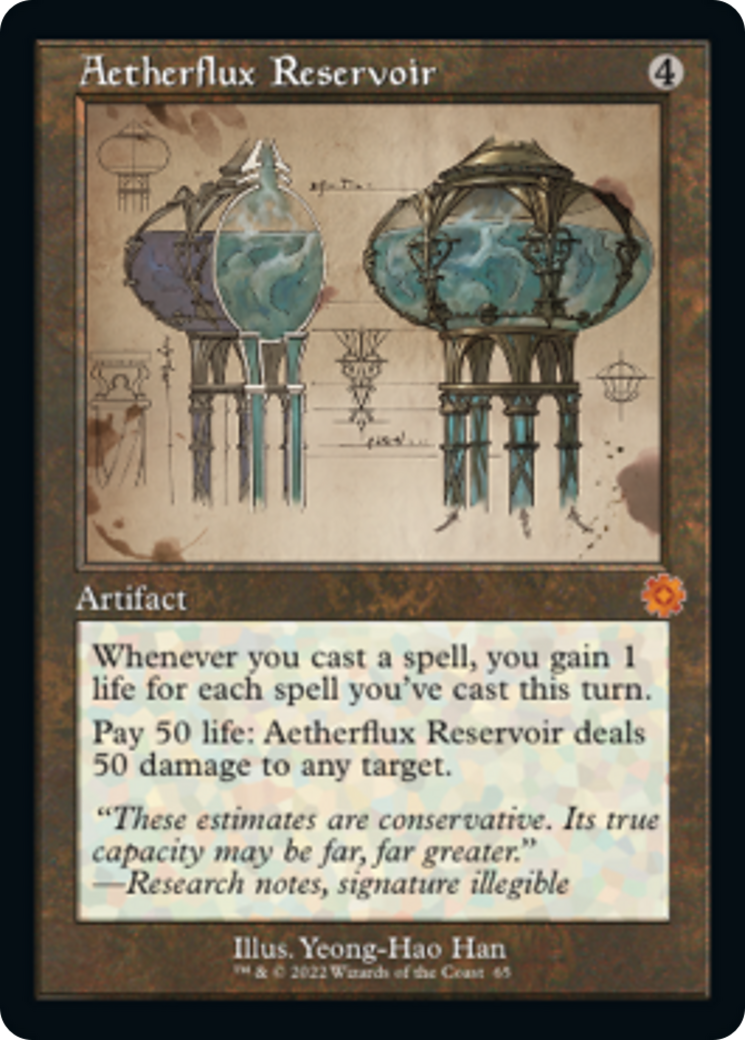 Aetherflux Reservoir (Retro Schematic) [The Brothers' War Retro Artifacts] | Spectrum Games
