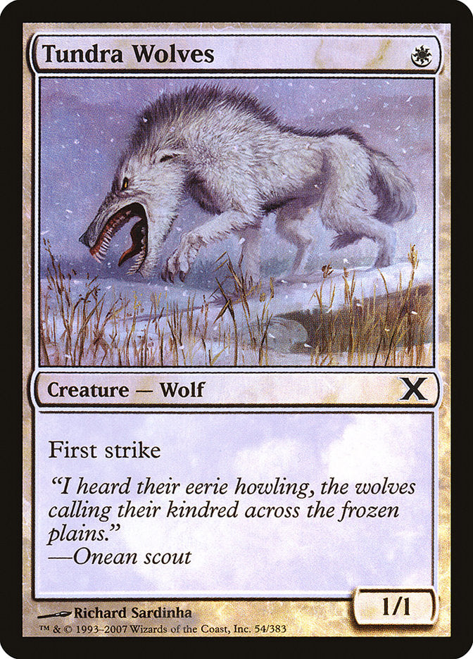 Tundra Wolves (Premium Foil) [Tenth Edition] | Spectrum Games