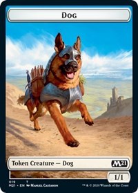 Dog // Weird Double-sided Token [Core Set 2021 Tokens] | Spectrum Games