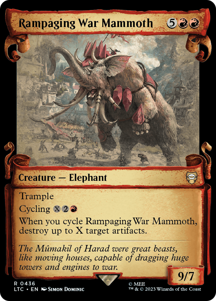 Rampaging War Mammoth [The Lord of the Rings: Tales of Middle-Earth Commander Showcase Scrolls] | Spectrum Games
