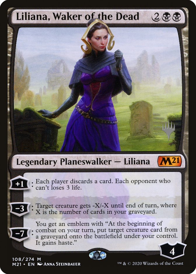 Liliana, Waker of the Dead (Promo Pack) [Core Set 2021 Promos] | Spectrum Games