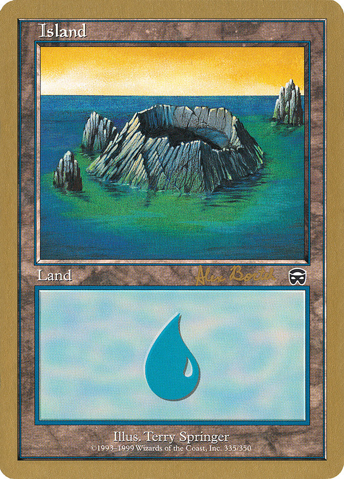 Island (ab335) (Alex Borteh) [World Championship Decks 2001] | Spectrum Games