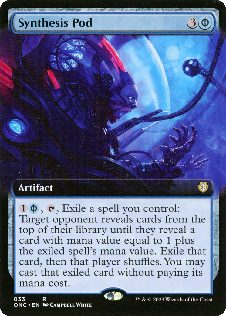Synthesis Pod (Extended Art) [Phyrexia: All Will Be One Commander] | Spectrum Games