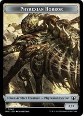 Phyrexian Golem // Phyrexian Horror Double-Sided Token [March of the Machine Commander Tokens] | Spectrum Games