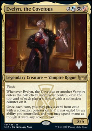 Evelyn, the Covetous (Promo Pack) [Streets of New Capenna Promos] | Spectrum Games