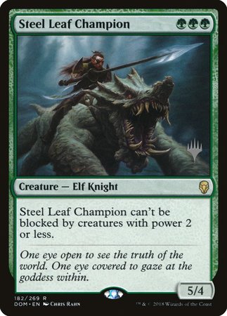 Steel Leaf Champion [Dominaria Promos] | Spectrum Games