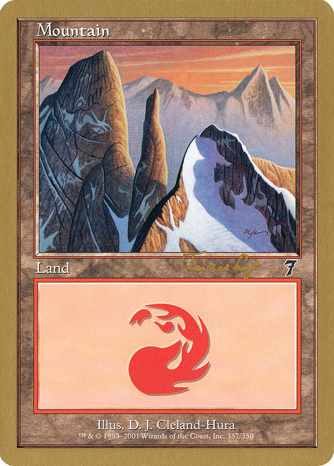 Mountain (337) (Tom van de Logt) [World Championship Decks 2001] | Spectrum Games