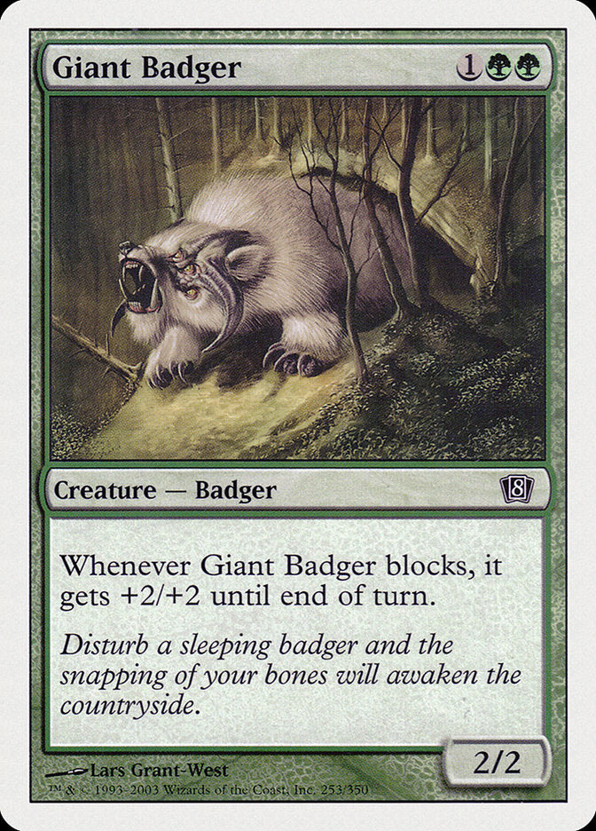 Giant Badger [Eighth Edition] | Spectrum Games