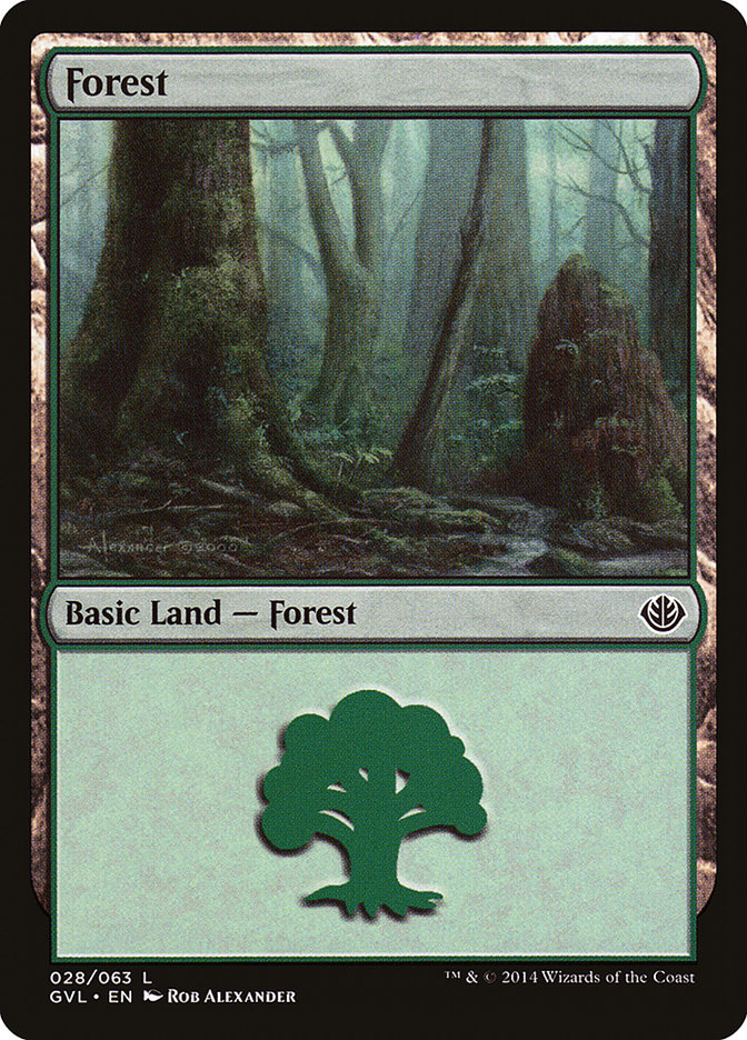 Forest (28) (Garruk vs. Liliana) [Duel Decks Anthology] | Spectrum Games