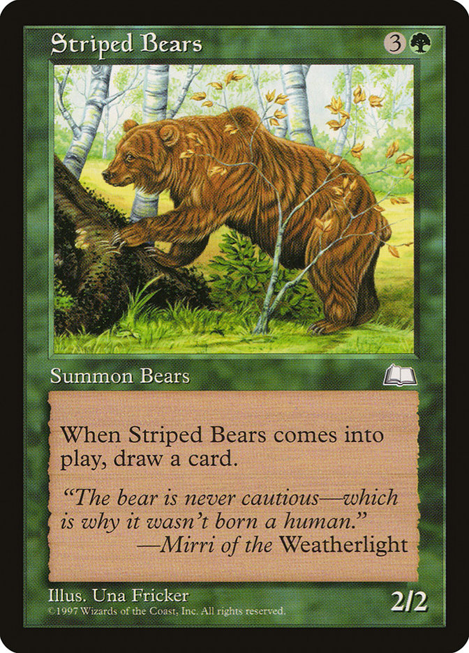 Striped Bears [Weatherlight] | Spectrum Games