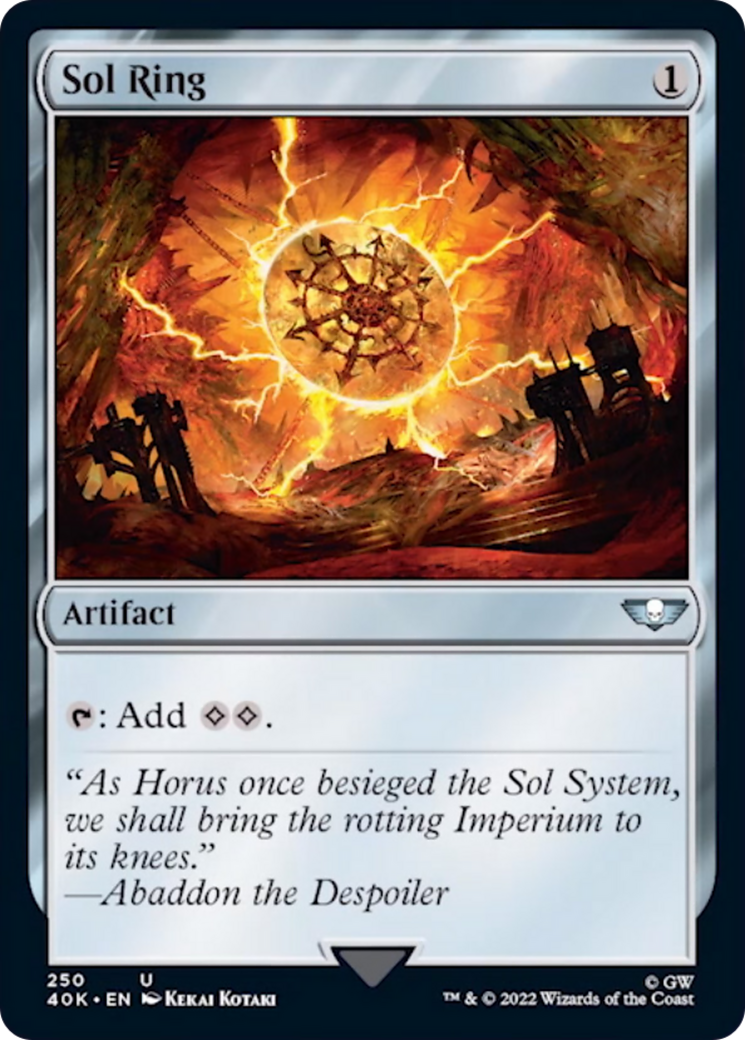 Sol Ring (250) (Surge Foil) [Universes Beyond: Warhammer 40,000] | Spectrum Games